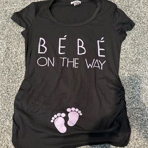 Bebe on the way maternity top